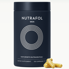 Nutrafol Men’s Hair Growth Supplements - 1 Month Supply - Clinically Tested for Improved Hair Quality and Scalp Coverage