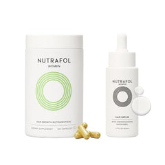 Nutrafol Women’s Hair Growth Supplements and Scalp Serum | Clinically Proven for Thicker, Longer, Stronger Hair | 2-Tiered Hair Support System