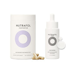 Nutrafol Postpartum Hair Growth Supplements and Scalp Serum | Clinically Proven for Thicker, Stronger Hair | 2-Tiered Hair Support for New Mothers