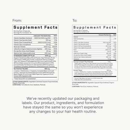 Nutrafol Women’s Balance Hair Growth Supplements | Clinically Tested for Thicker, Fuller Hair | 2-Month Supply with Refill Pouch for Women 45+