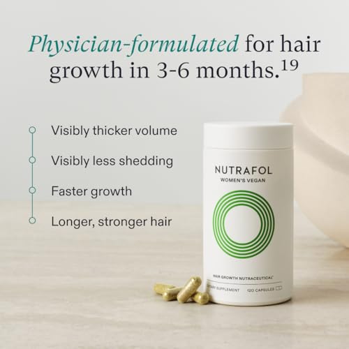 Nutrafol Women’s Vegan Hair Growth Supplements and Scalp Serum | Clinically Proven for Thicker, Stronger Hair | 2-Tiered Hair Support System