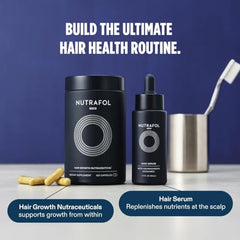 Nutrafol Men’s Hair Growth Supplements | Clinically Tested for Thicker Hair and Scalp Coverage | 2-Month Supply with Refill Pouch