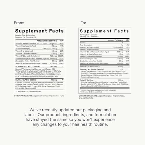 Nutrafol Women’s Vegan Hair Growth Supplements | Clinically Tested for Thicker, Stronger Hair and Less Shedding | 2-Month Supply with Refill Pouches