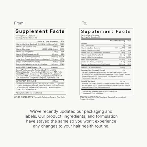 Nutrafol Women’s Vegan Hair Growth Supplements | Clinically Proven for Thicker, Stronger Hair | 2-Month Supply with Bottle & Refill Pouch