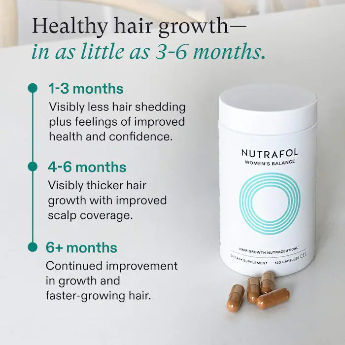 Nutrafol Women's Balance Hair Growth Supplements, Ages 45 and Up - 3-Month Supply