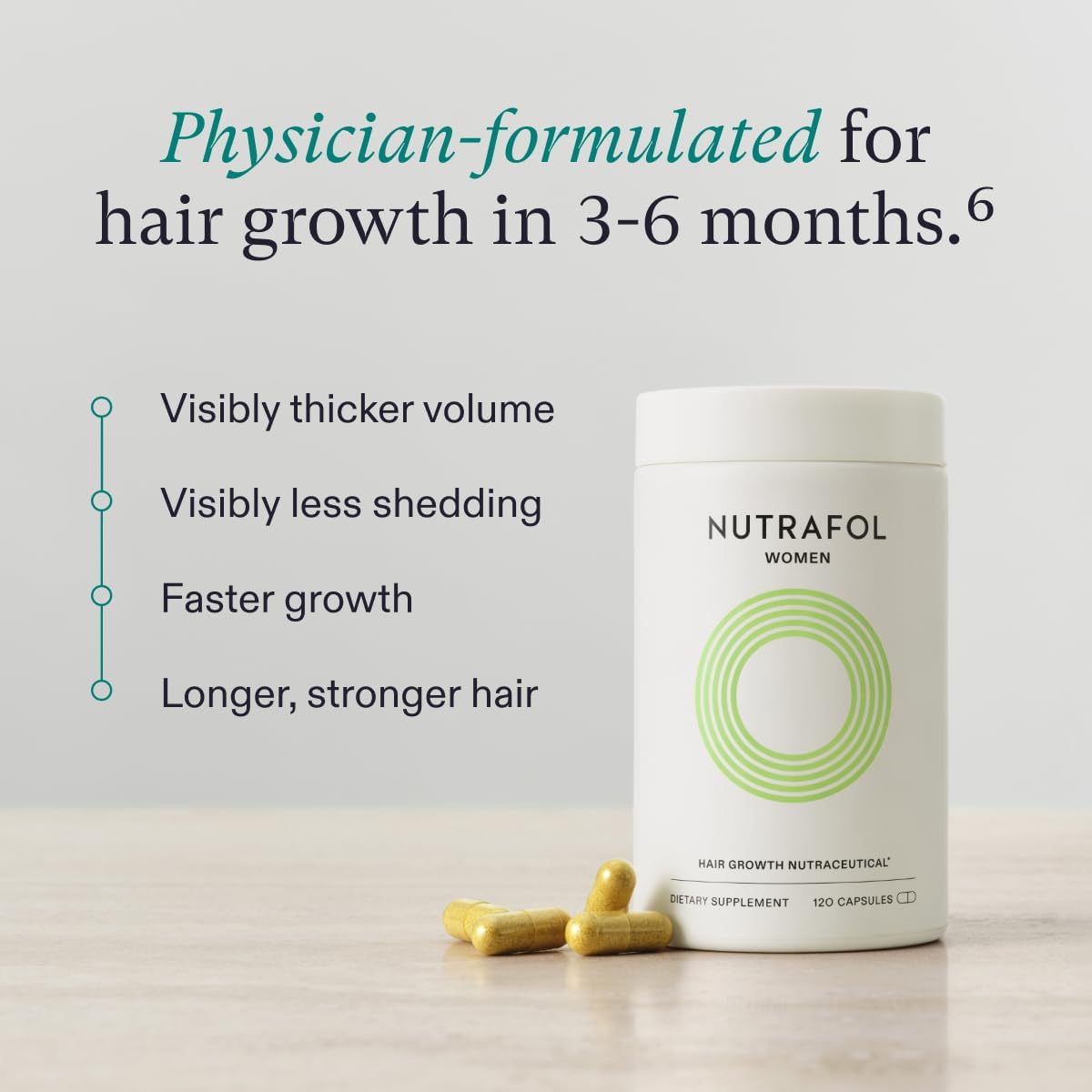 Nutrafol Women’s Hair Growth Supplements, Ages 18-44 - 1-Month Supply